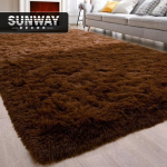 shaggy carpet dark Brown