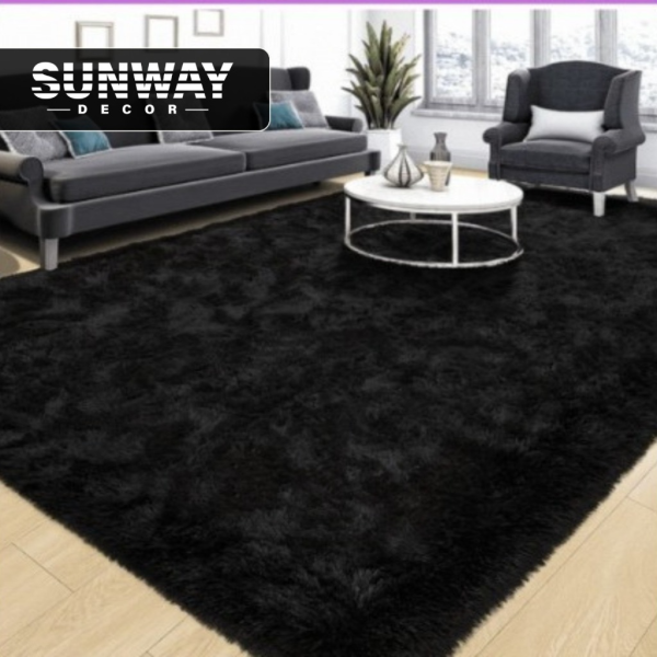 Shaggy Carpet Black