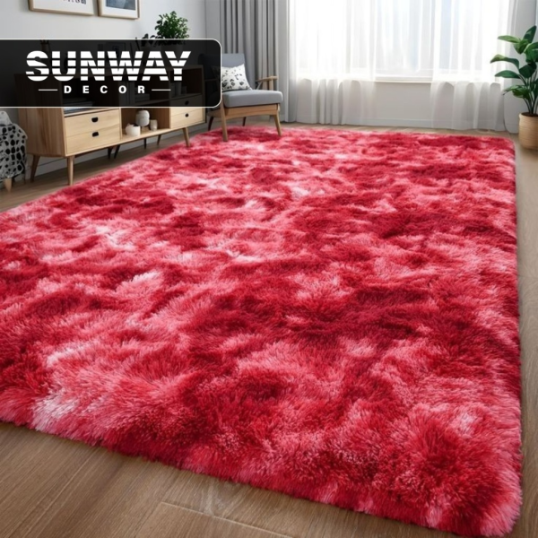 Shaggy Carpet Dual PInk Maroon