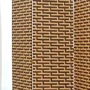 Wooden Partition Close View
