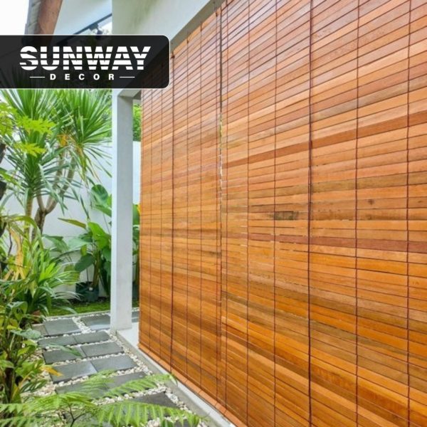 BIDAI KAYU BROWN DIFFERENT SHADE OUTDOOR